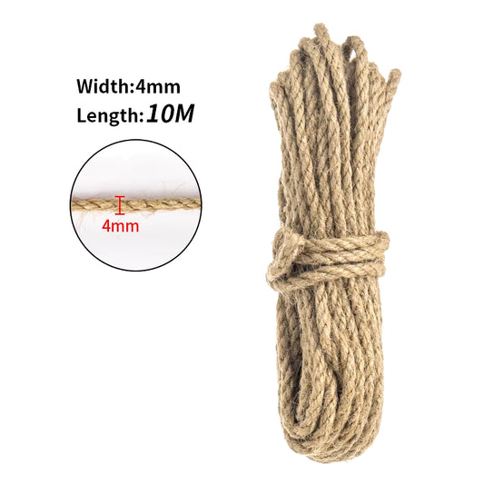 Natural Sisal Rope for Cat Tree DIY Scratching Post Toy Climbing Frame Replacement Kitten Claw Scratch Furniture Handmade Ropes