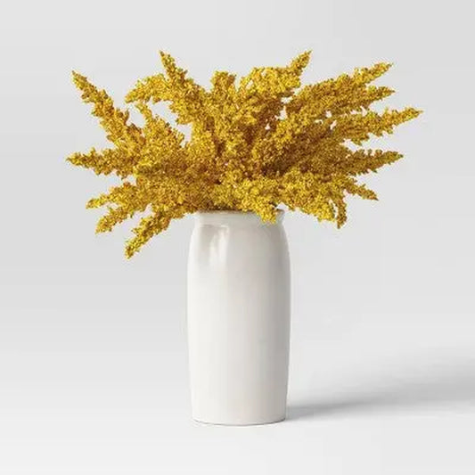 Large Goldenrod Artificial Plant Arrangement in Ceramic Pot - Threshold