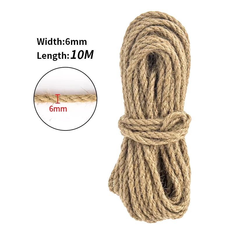 Natural Sisal Rope for Cat Tree DIY Scratching Post Toy Climbing Frame Replacement Kitten Claw Scratch Furniture Handmade Ropes