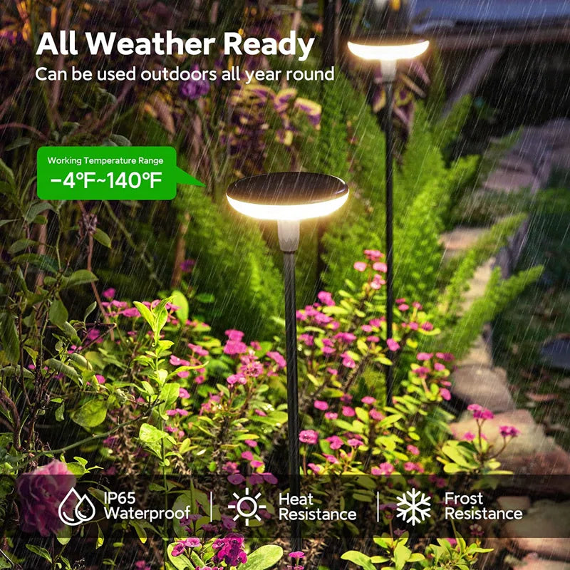 Low Voltage Solar Powered Integrated LED Pathway Light Pack