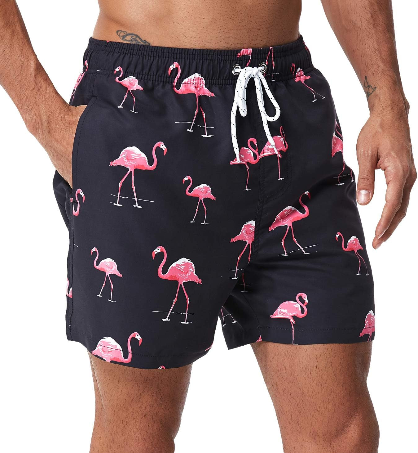 Men'S Swim Trunks Quick Dry Shorts with Pockets