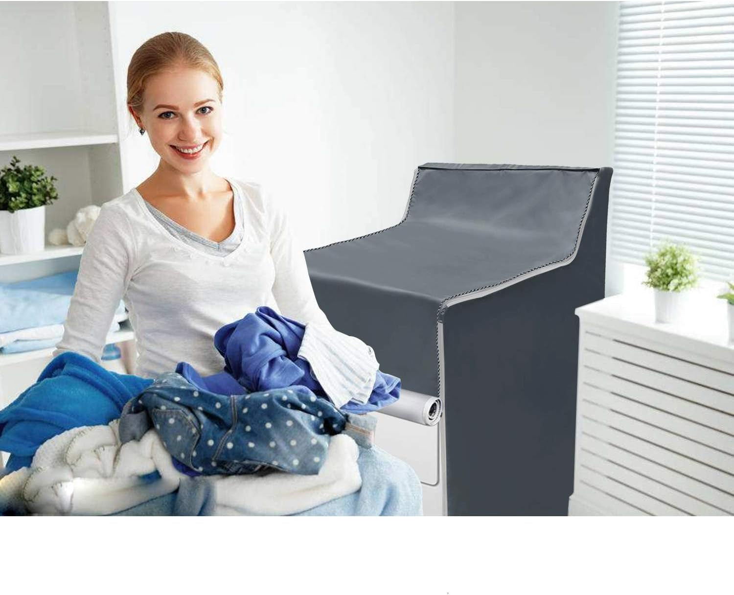 Washing Machine Cover Washer/Dryer Cover Fit Most Top Load or Front Load Washers/Dryers,All Weather Protection