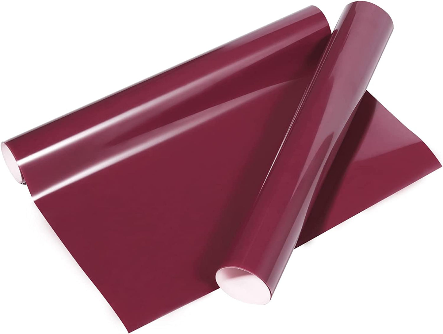 Heat Transfer Vinyl Roll HTV Vinyl - 12"X5Ft Maroon Iron on Vinyl for T-Shirts, Heat Press Vinyl for DIY Craft Designs (Maroon)