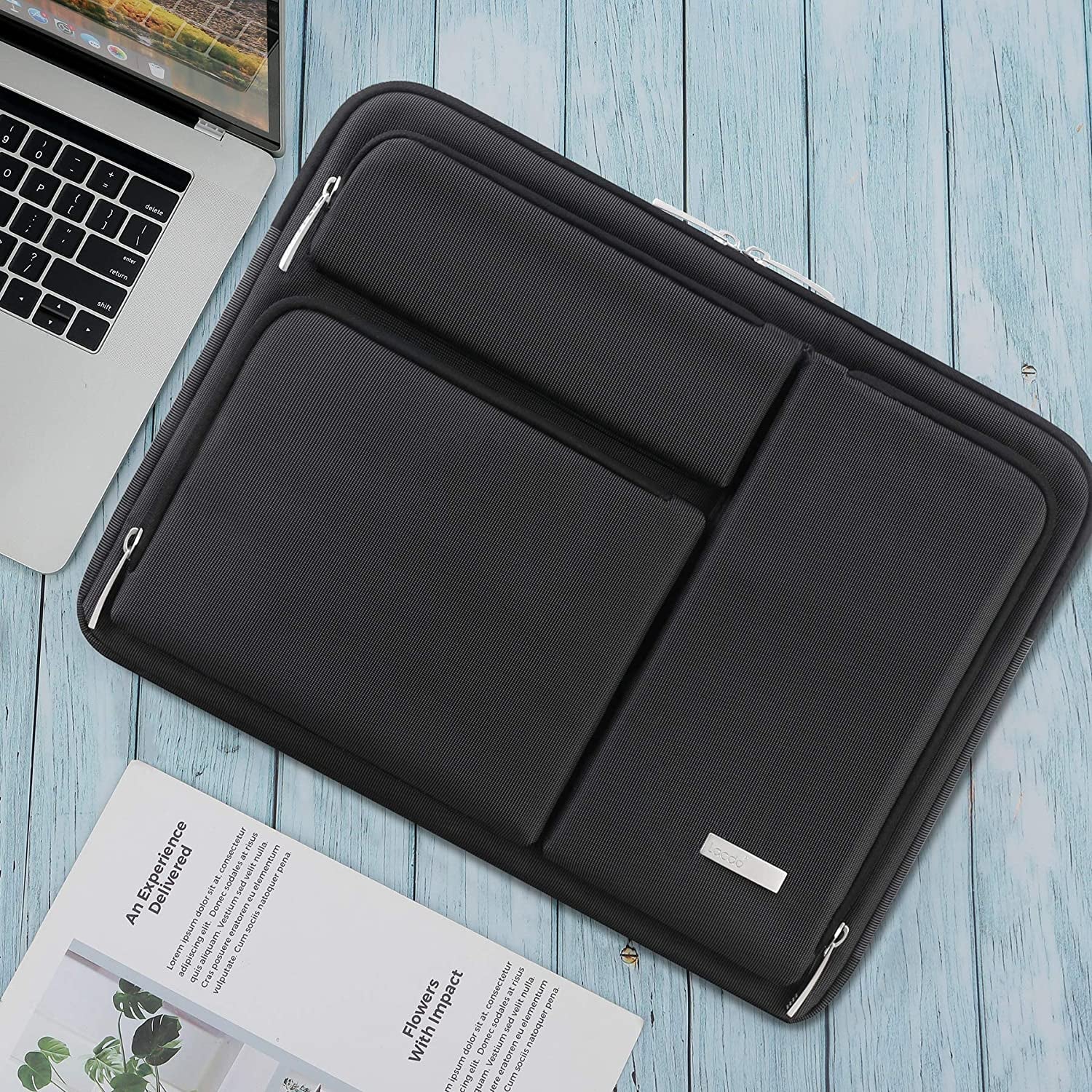 360° Protective Laptop Sleeve Case for 16 Inch New Macbook Pro M4/M3/M2/M1 Pro/Max A3403 A3186 A2991 A2780 A2485 A2141 2024-2019, 15 Inch Surface Laptop 7Th Copilot+Pc/6/5/4/3 Computer Bag,Black