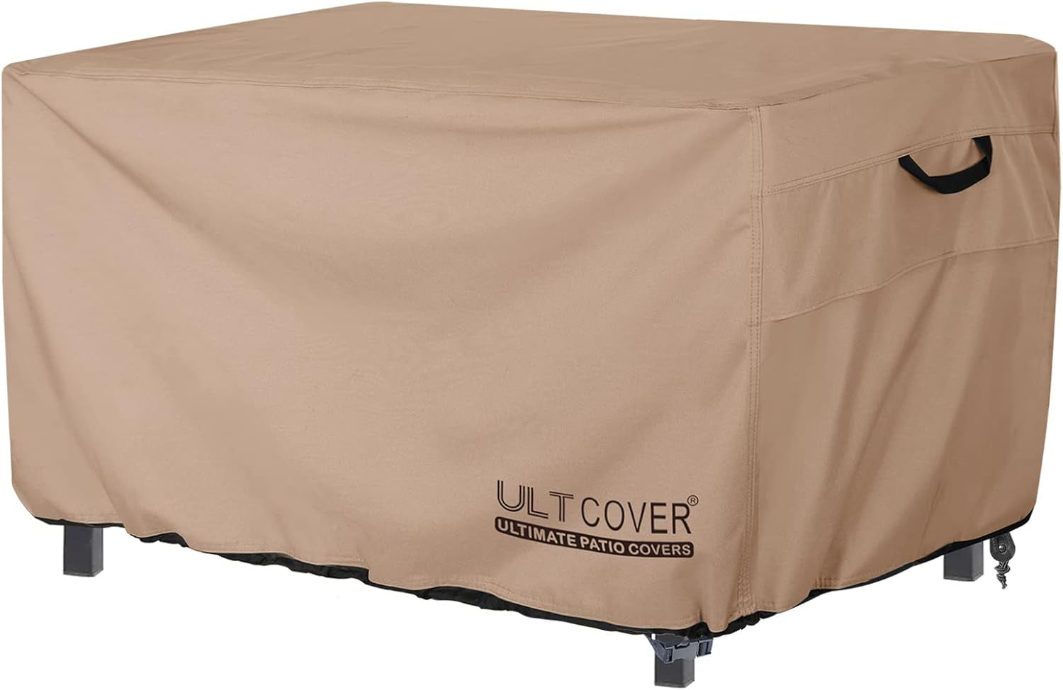 Rectangular Gas Fire Pit Table Cover 48X28 Inch Waterproof Heavy Duty Firepit Cover