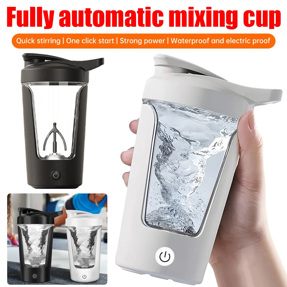 350ML Electric Protein Powder Mixing Cup Automatic Shaker Bottle Mixer Shake Bottle Milk Coffee Blender Kettle for Gym Outdoor