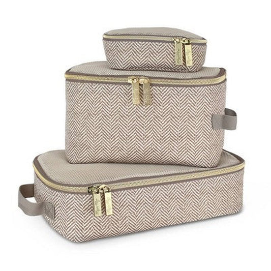 Itzy Ritzy Pack like a Boss Packing Cubes - Taupe